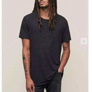 John Varvatos Embellished Skull Tee Black Size XL